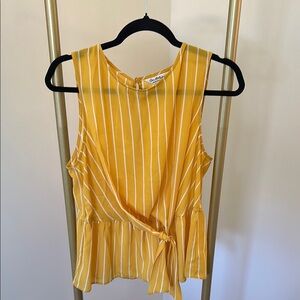Chicwish Yellow Striped Women's Top